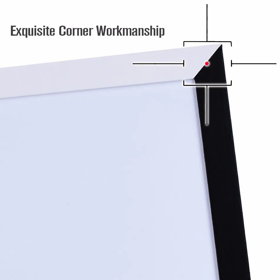 XINDI новая 40*60 см Магнитная белая доска МДФ черно-белая рамка деревянные доски для рисования декоративные доски для сообщений WB10