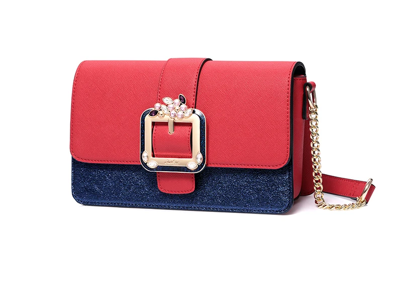 Just star women leather messenger bag 10