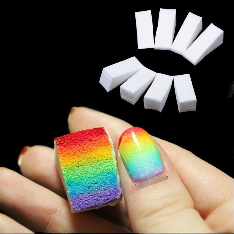 

8pcs/lot DIY Gradient Nail Sponges Nail Buffer Files Color Change Gel Nail Polish Equipment Manicure Nail Art Tool Sets Kits