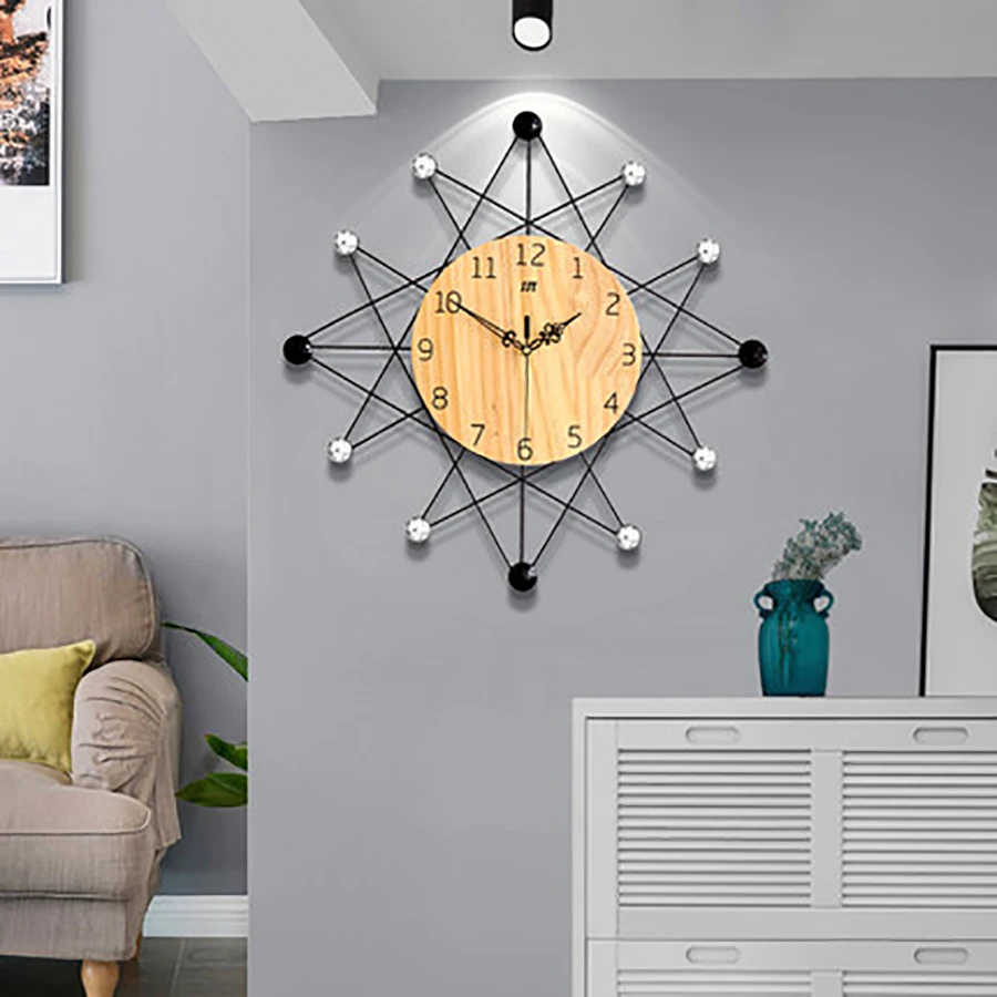 

Nordic Creative Wall Clock Modern Design Large Decorative Clocks Digital Silent ElectronicMechanism Home Decor Wall Clocks