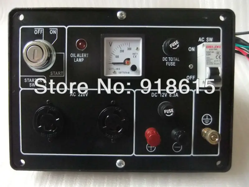 

KAMA type KM186FA KM186F 5KW single phase diesel generator parts,Control Panel Assy, accessories.