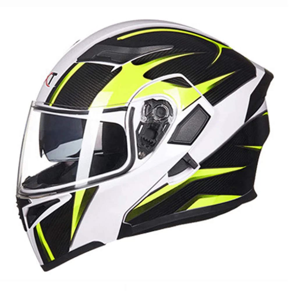 GXT мотоциклетный шлем флип-ап шлем для мотокросса Capacete da Motocicleta Cascos Moto Casque Doublel объектив гоночные шлемы для верховой езды - Цвет: Colour 3