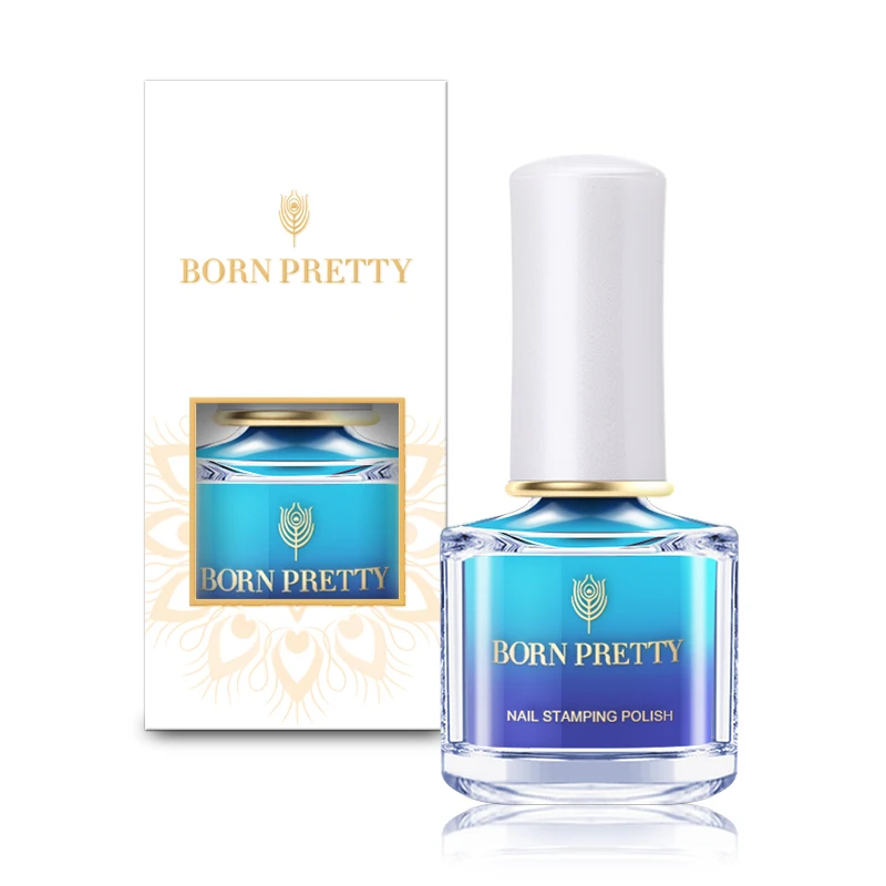 BORN PRETTY термальный лак для штамповки 6 мл температурный цвет меняющий дизайн