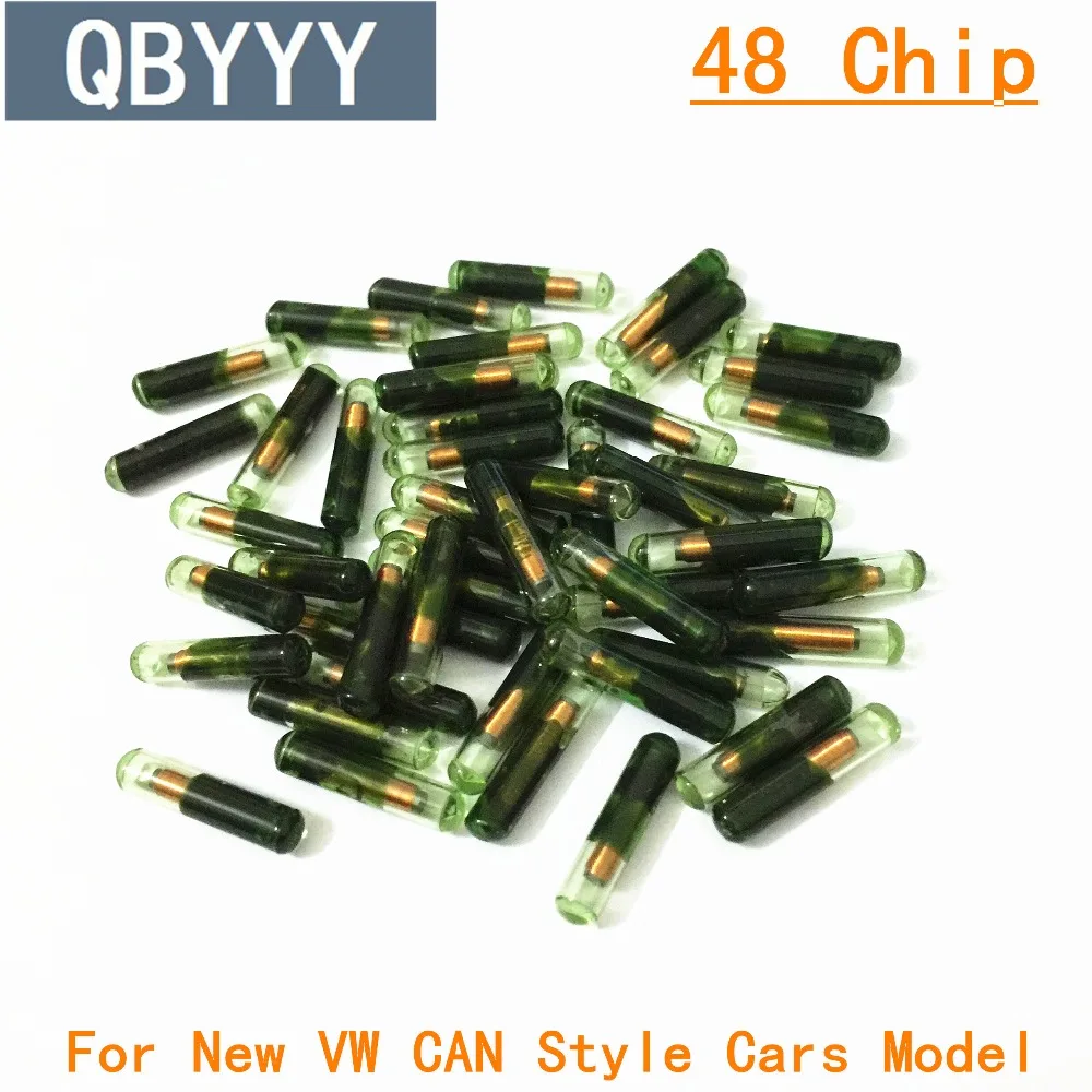 

Free shipping 50pcs/lot Wholesale tango ID48 auto transponder chip Tango Pro Copy ID 48 Car Key Chip 48 grass tube car key