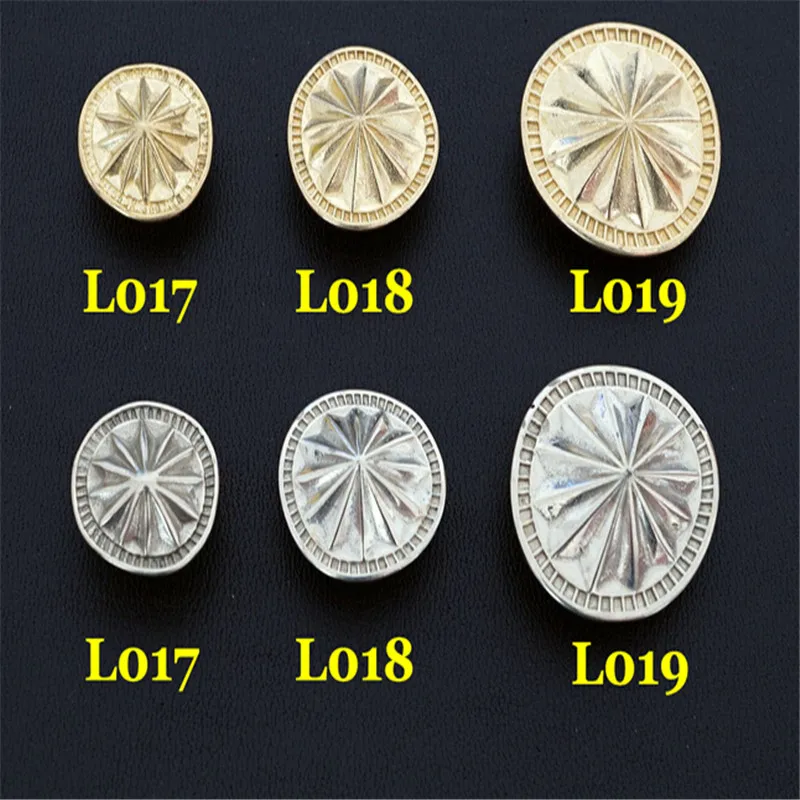 17mm 26mm Pure Brass Buckles Metal Antique Irregular Smooth Round Face For Belt Bag Clothes And All Diy Decoration