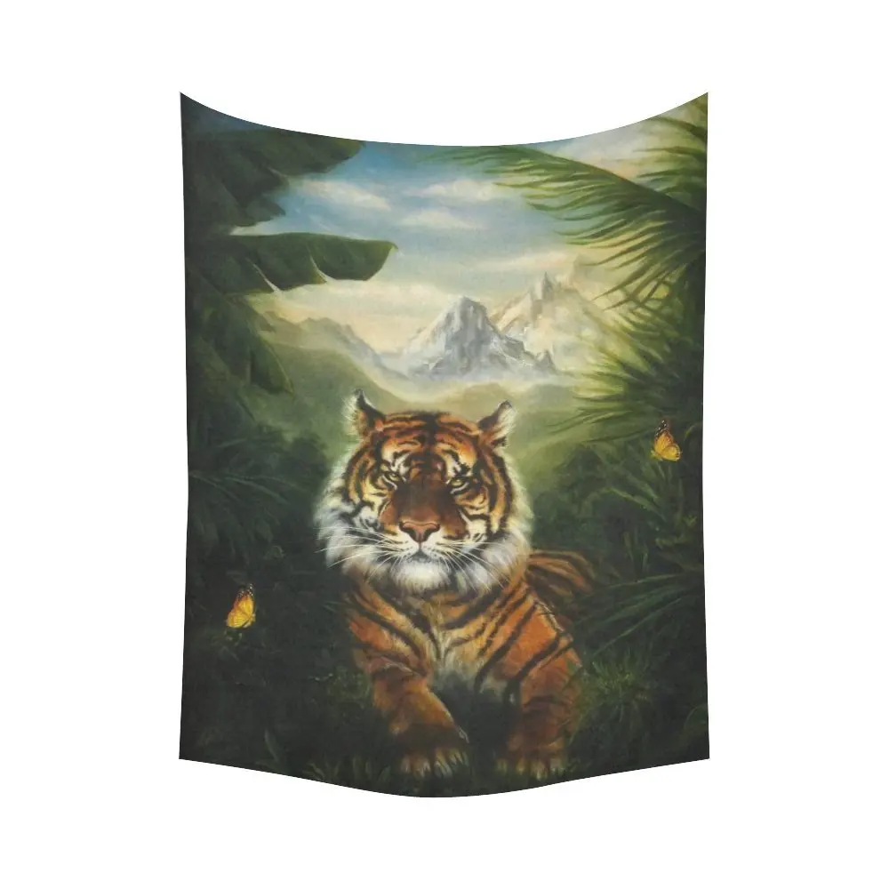 WARM TOUR Animal Wall Art Home Decor, Tiger in the Jungle Landscape