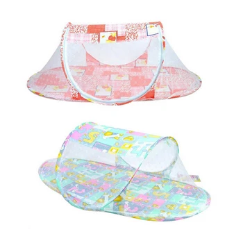 

Summer Baby Infants Insect Netting Portable Baby Bed Crib Folding Mosquito Net Infant Cushion Mattress BTRQ0233