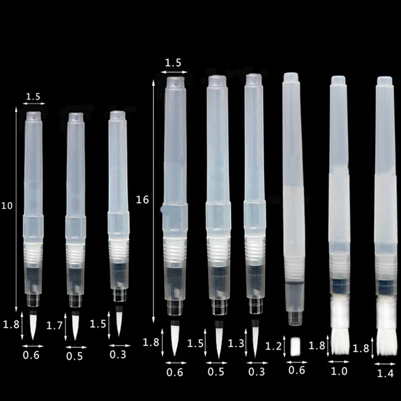 Квартира/круглый наконечник набор воды Кисточки пера акварель картина авторучка для Самостоятельная увлажнения каллиграфия рисования стационарный набор