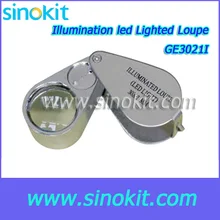 30x светодиодный Диаметр 21 мм Глянец(покрытие) Оптический Стекло ювелирные изделия в виде объектива оборудование для ремонта часов и ювелирных изделий с-GE3021I