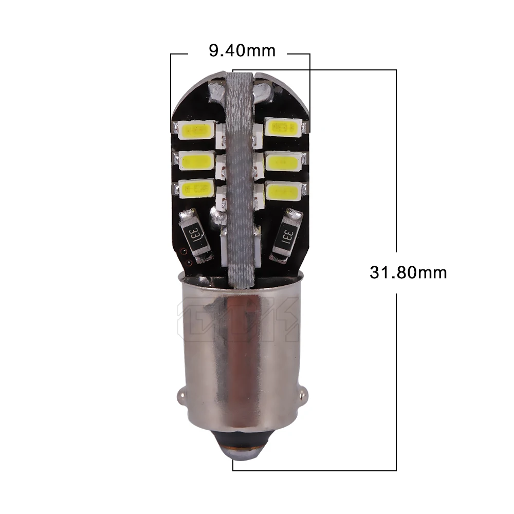 2 шт./лот бесплатная доставка Автомобильные светодиодные лампы BA9S canbus 24SMD T4W LED W5W