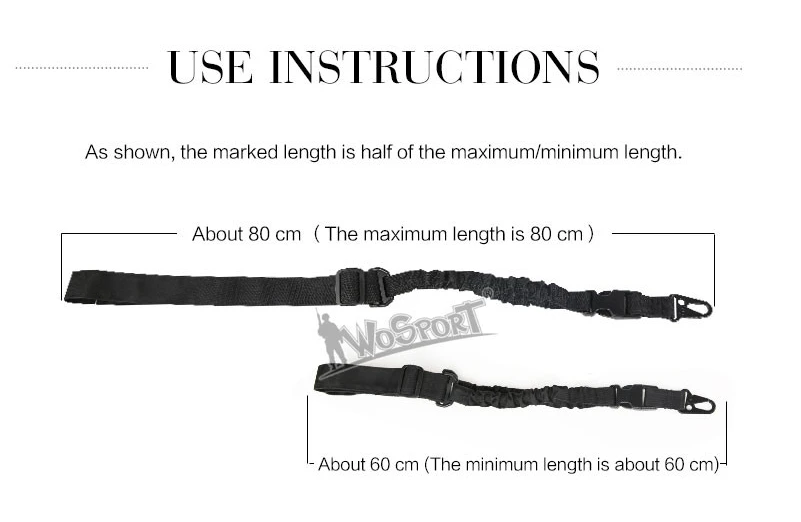 WOSPORT Тактический регулируемые военные оборудования одна точка слинг охотничье ружье пистолет Охота легко носить веревка аксессуар