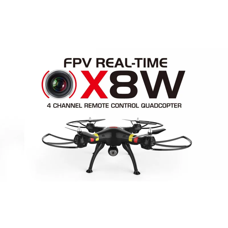 Syma X8W WiFi видео в реальном времени 2 4G 4ch 6 Axis Venture с мегапиксельной широкоугольной