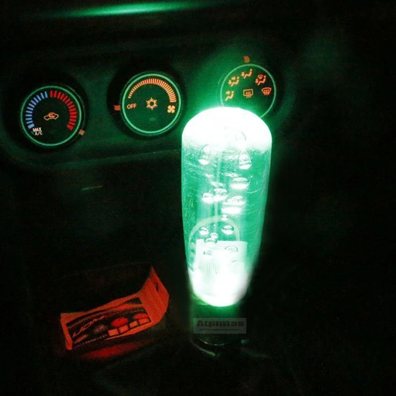 Lava Lamp Air Bubble Style RGB LED Illuminated Shift Knob Universal Fit for Car Truck