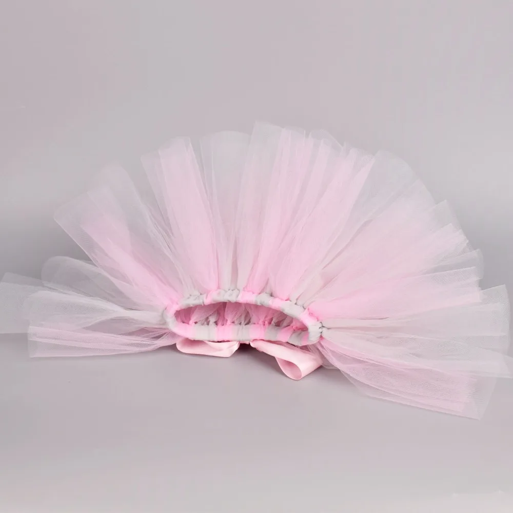 Светло-серая и розовая Пышная юбка-пачка для девочек Праздничная фатиновая юбка для дня рождения для малышей, пачка для новорожденных, реквизит для фотосессии, От 0 до 12 лет