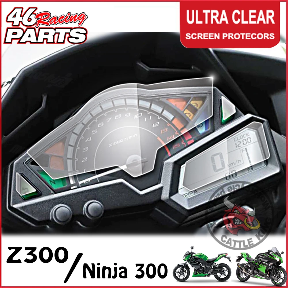 

CK CATTLE KING Cluster Scratch Cluster Screen Protection Film Protector For Kawasaki Z250 Z300 NINJA 300 NINJA300 EX300