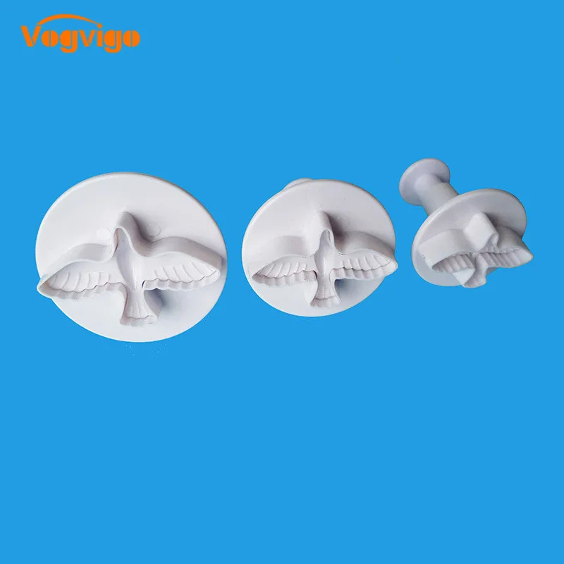 

VOGVIGO Plum Star Cookie Cutter Fondant Biscuit Mold 3Pcs/Set Plunger Sugarcraft Cake tools Decorating Cake Decorating Tools