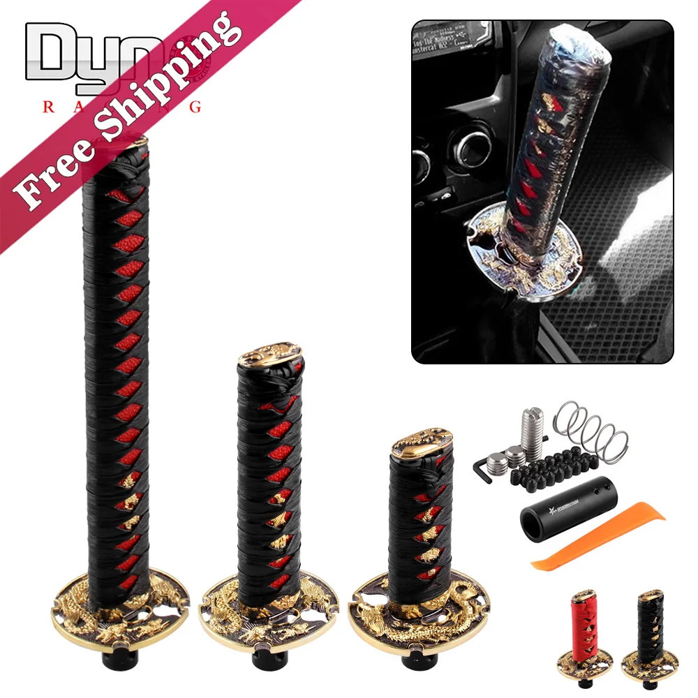 JDM Katana Gold Dragon Sword Auto Automatic Transmissions Car Shift