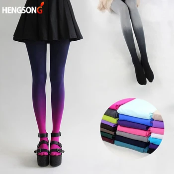 

Ladies Hosiery Tights Women Sexy Fashion 120D Elastic Hosiery Slim Tights Gradient Colors Tights