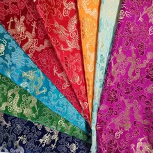 Lucky Roayl Золотая парча с изображением дракона ткань 50x72 см жаккардовая одежда платье Домашний декор костюм Лоскутная Ткань обивка мебели