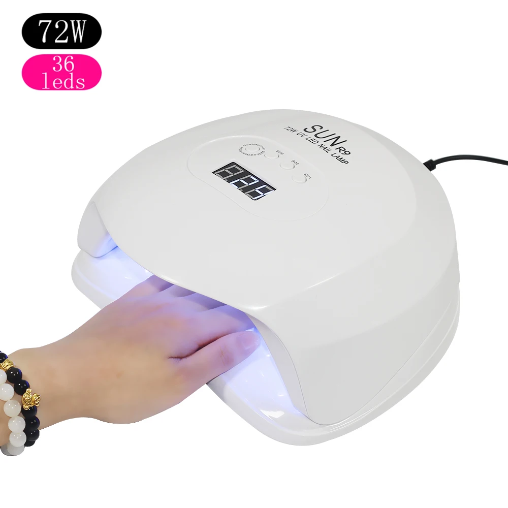 

SUN R9 UV LED Lamp For Nails Dryer 72W Ied Lamp For Manicure Gel Nail Lamp Drying Lamp For Gel Varnish