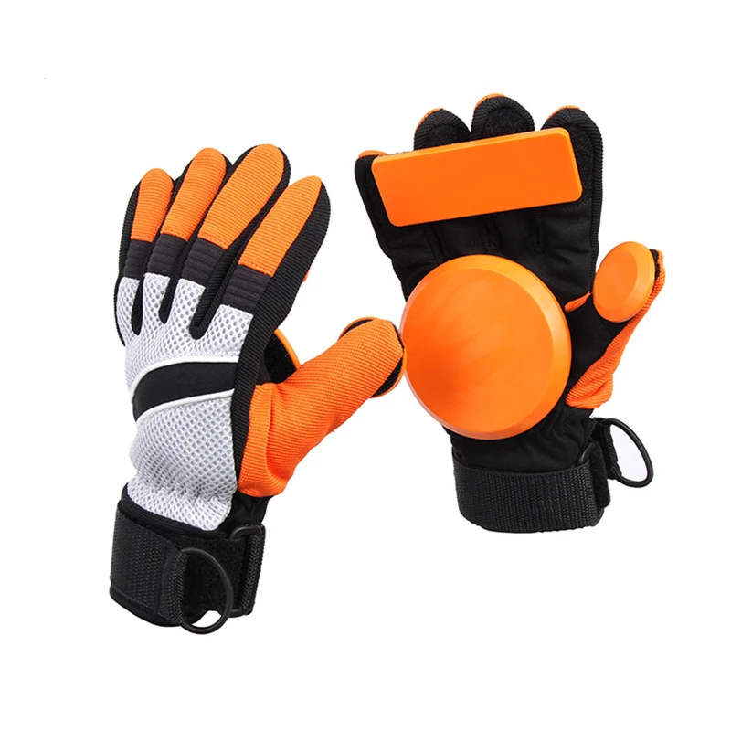 free shipping long board sliding gloves M size palm perimeter 16 21 cmslide gloveslong