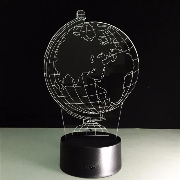 Earth Globe DIY Atmosphere Led Lamp 3D Illusion8