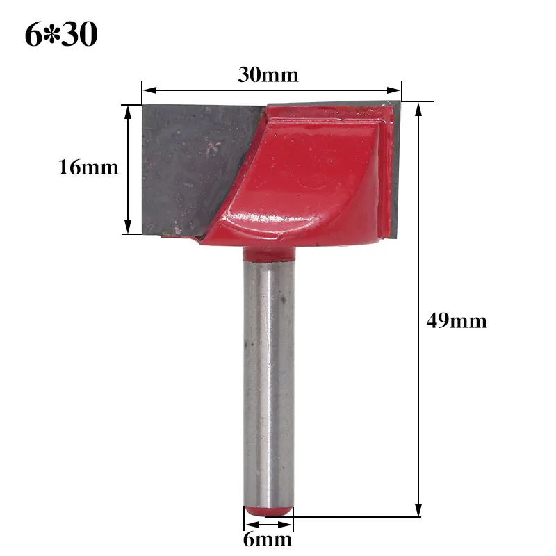 05 JDSR 6mm Shank Wood Router Bit Cleaning Bottom Router Bit Woodworking Tenon Milling Cutter Tool Cutting Smooth Wood Cutter Set