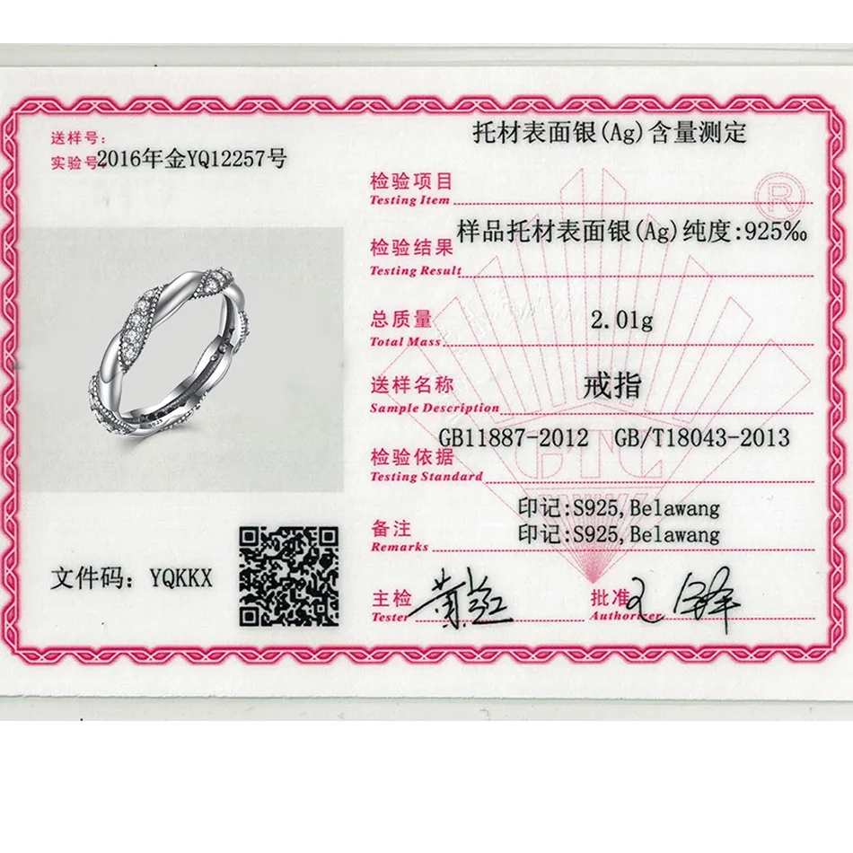 ELESHE Luxury Cubic Zirconia Crystal Ring 925 Sterling Silver Ring Twist Rhinestones Wedding Ring for Women Jewelry bague femme