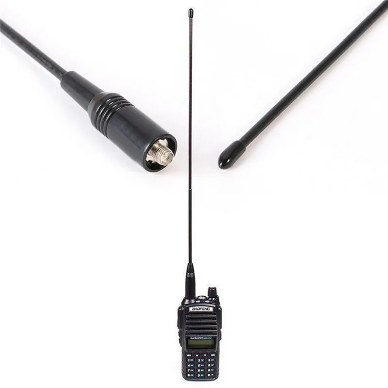 40 см для Baofeng UV5R UV-82 SAUS Полезная фотография SMA-Женская Двухдиапазонная 10 Вт антенна