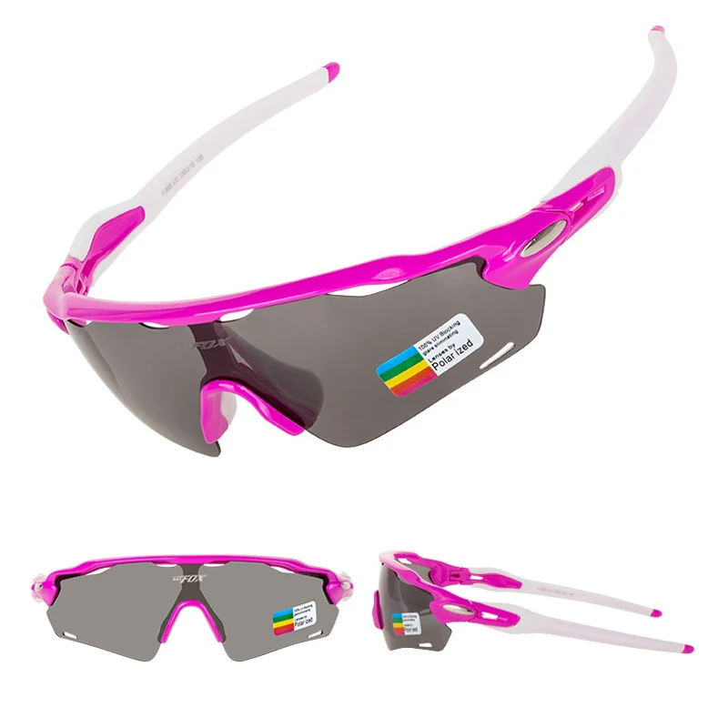 Unisex Polarized Glasses Bike Riding Men/Women Eye wear Sunglasses Anti UV with 3 Pairs TAC Lenses F868