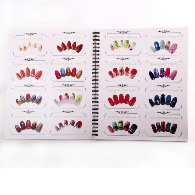 1pc Professional Nail Art Template Display Book Chart For 1pc Professional Nail Art Template Display Book Chart For Manicure Salon Design Tips F0426