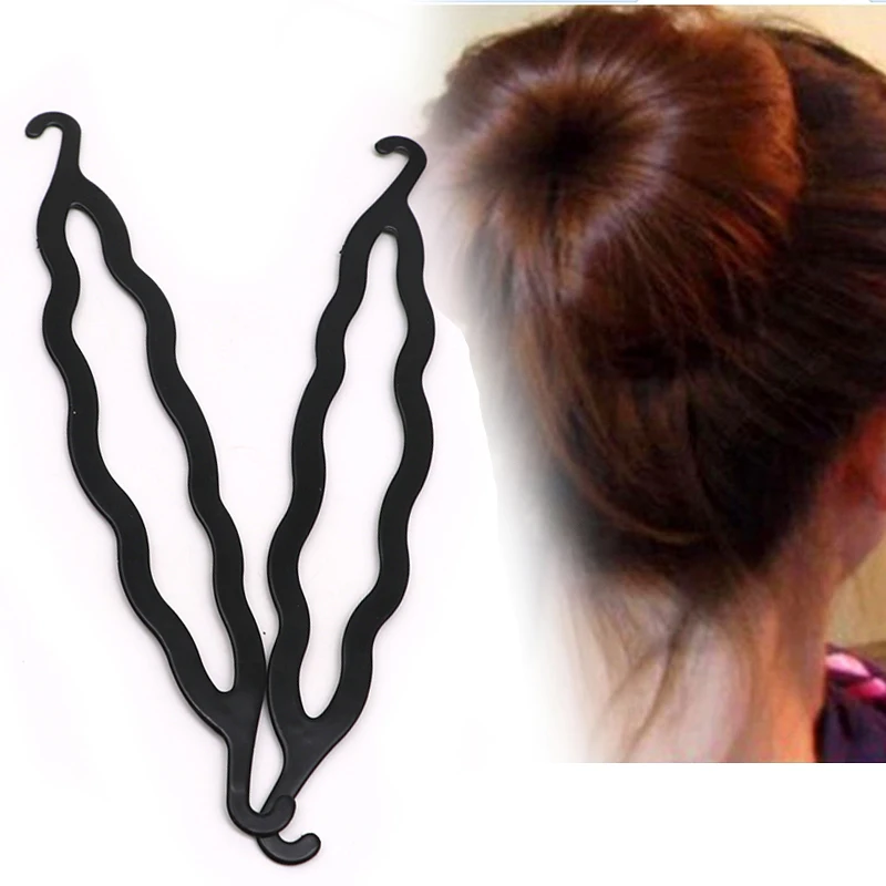Arherigele Black Plastic Diy Styling Tools Pull Hair Clips For