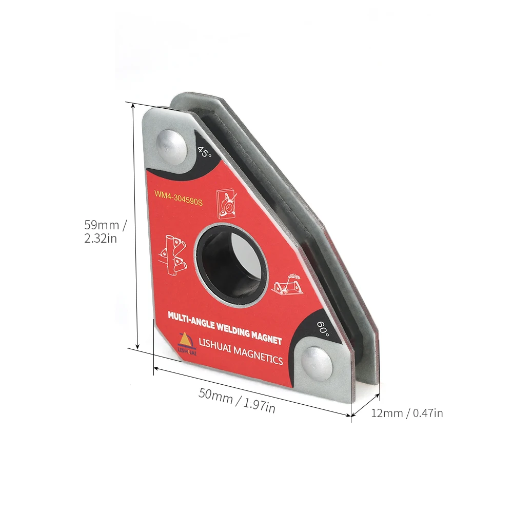 2 шт. многоугольные мини-сварочные магниты Неодимовый зажим держатель никогда не разгадывать подъемный Сварочный позиционер 30 60 45 90 градусов