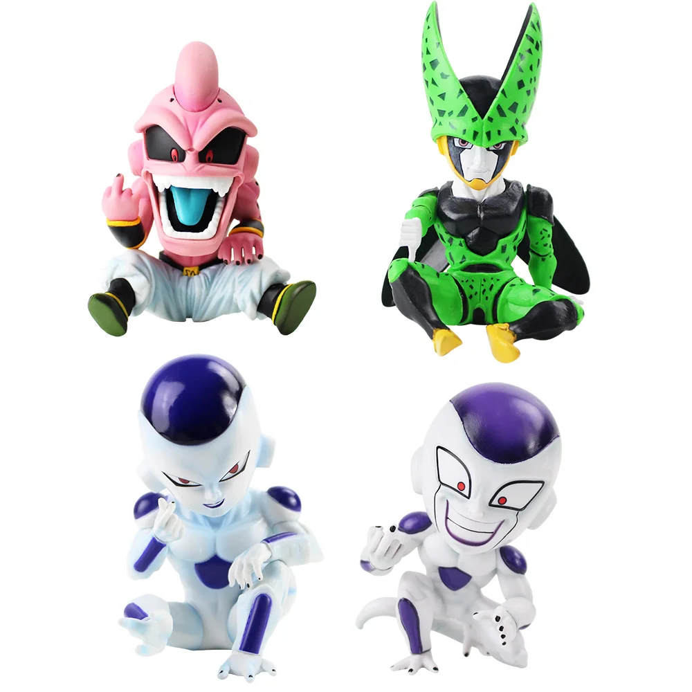 

Dragon Ball Z Figures Vegeta Kid Buu Majin Boo Cell Frieza Final Form Gesture Anime DBZ Collectible Model Toys