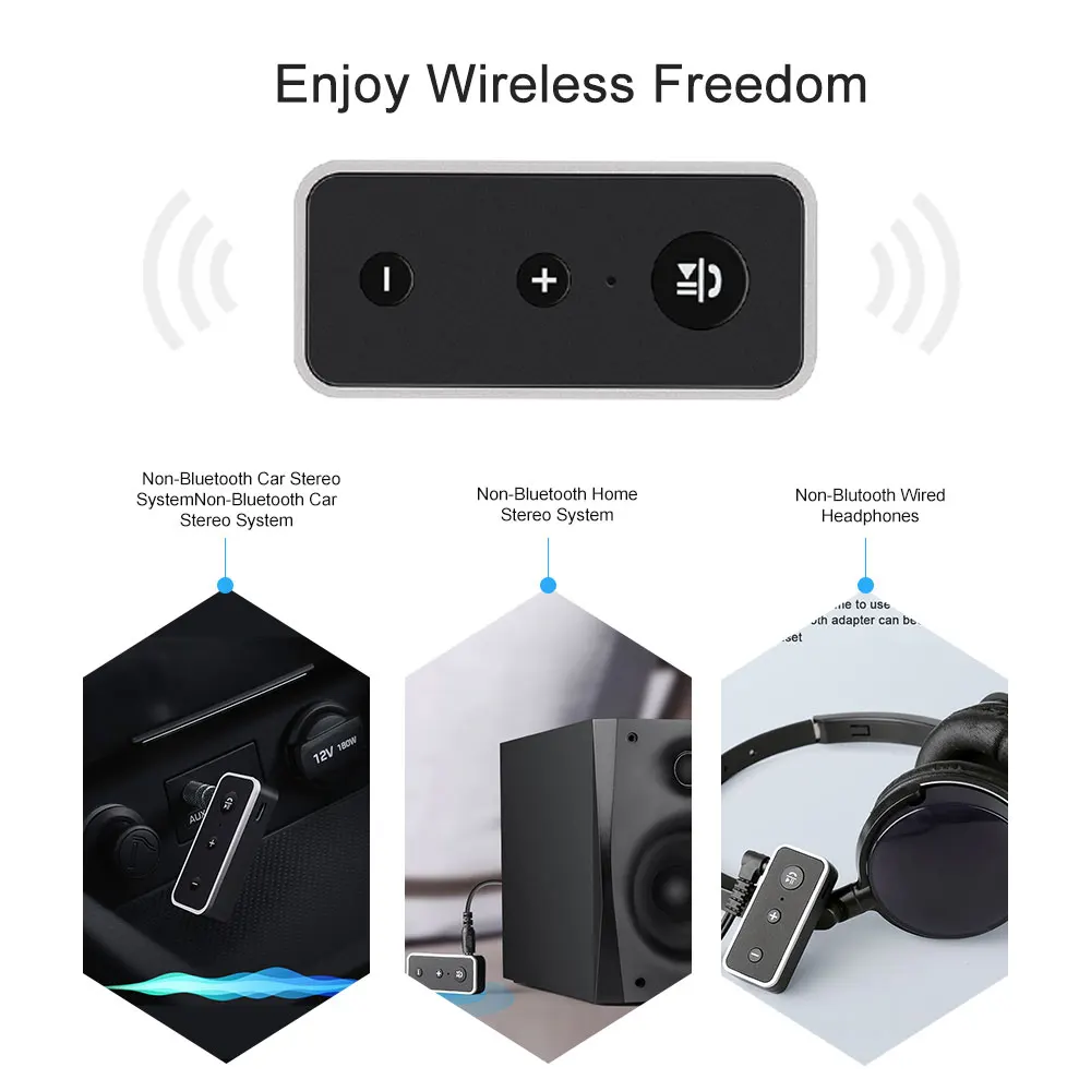 Bluetooth передатчик беспроводной адаптер аудио 3 5 мм AUX Стерео Наушники приемник 0