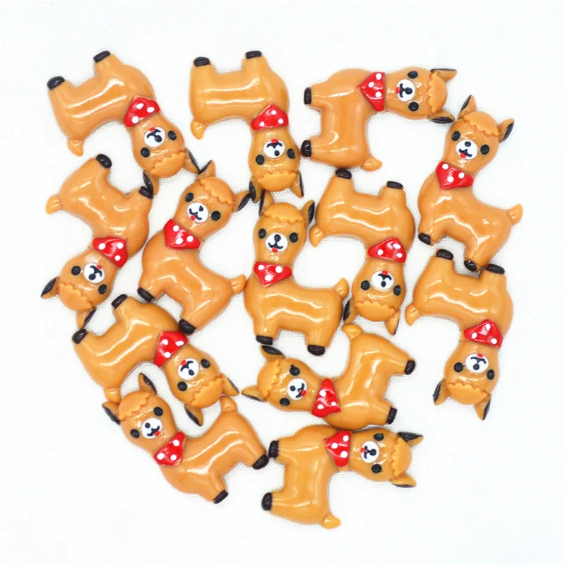 

22mmX33mm Brown Resin Flatback Alpaca Miniatures|Resin Lama Pacos Scrapbooking Miniatures|Resin Flatback Alpaca Charms