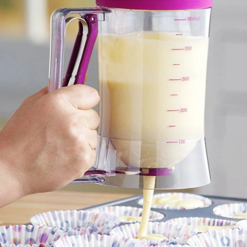 Baking Essentials Cake Pancake Batter Cream Dispenser Dough Cupcake