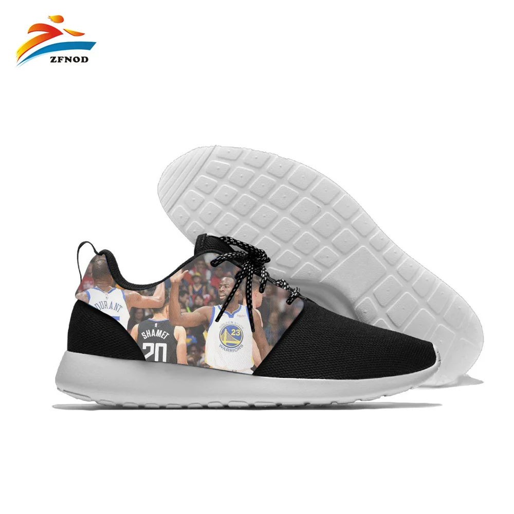 

Men vulcanized shoes Draymond Green basketball star 3D Print 2019 New Brand shoes men sport black fashion shoes