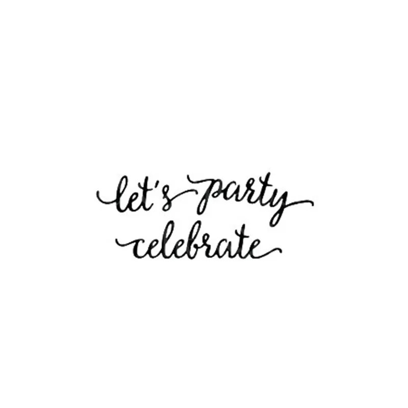 

Eastshape Let's Party Letter Metal Cutting Dies Scrapbooking For Card Making DIY Embossing Cuts New Craft Dies Leaves