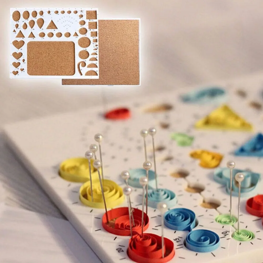 

Kit DIY Papercraft Work Board Template Slotted Paper Craft DIY Tool Paper Quilling Tools Hand Corrporation Toys 1pcs