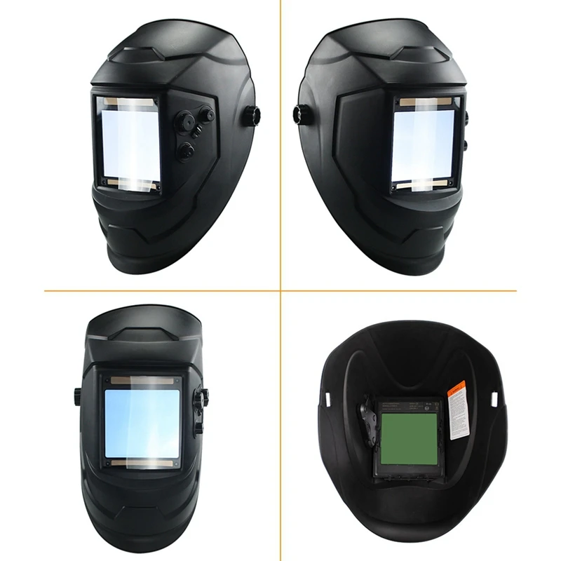 Promotion! Large Window 4 Sensors External Adjustment Din 5-Din 13 Solar Automatic Dimming Welding Mask Helmet