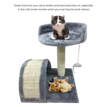 

Pet Cat Scratching Post Durable Cat's Tree Tower Breathable Climbing Frame Tree Cat Scratch Pad Universal Pet Playing Furniture