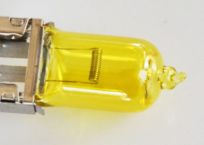 SINOVCLE 2 PCS(1 Pair) 12V 55W Yellow H3 Halogen Lamp 3000K HeadLight Xenon Glass Replacement Car Light Auto Bulb FREE SHIPPING car led lights