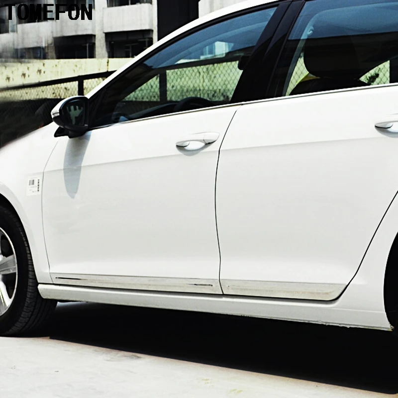 TOMEFON для Volkswagen VW Golf 7 Mk7 GTI R 2013-2017 молдинг из нержавеющей стали боковых дверей