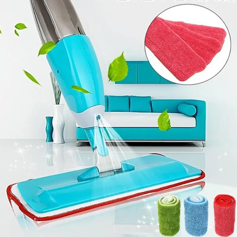 Spray Mop Multifunction Spray Water Mop Aluminium Rod Metal Holder Microfibre Head Cloth Clean kitchen Floor Cleaning Tool 2019