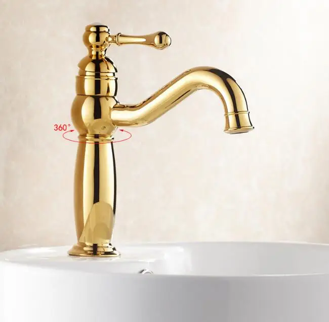 bathroom single handle sink faucets bath hot and cold water basin taps ...