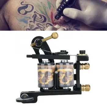 

Rotary Tattoo Machine 10 wraps Professional Alloy Tattoo Machine Copper Coils Shader Tattoo Machine Gun Permanent Makeup B