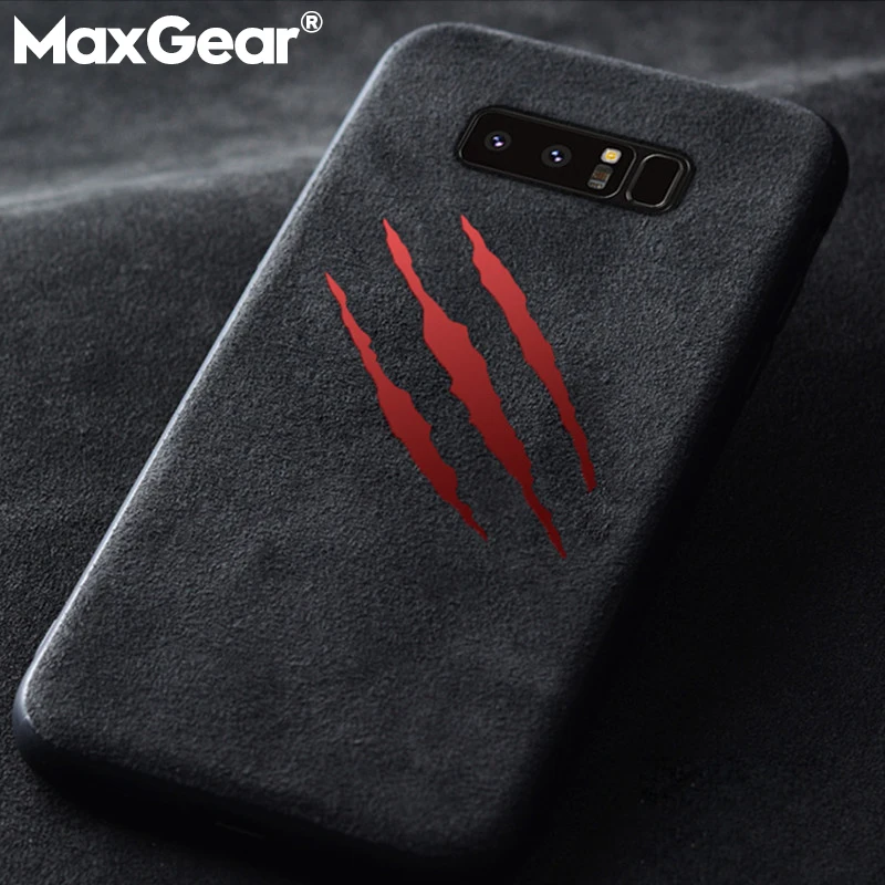 MaxGear мягкий замшевый Меховой чехол для Samsung Galaxy S7 Edge S8 S9 S10 Plus S10E Note 8 9 брендовые