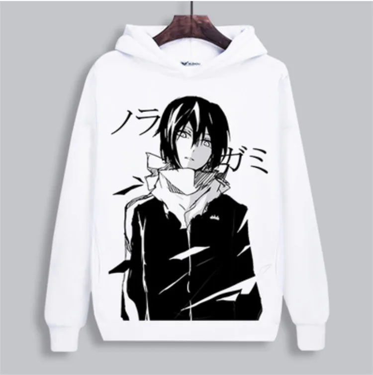 Мужские и женские толстовки с капюшоном аниме noragami Harajuku милая одежда для