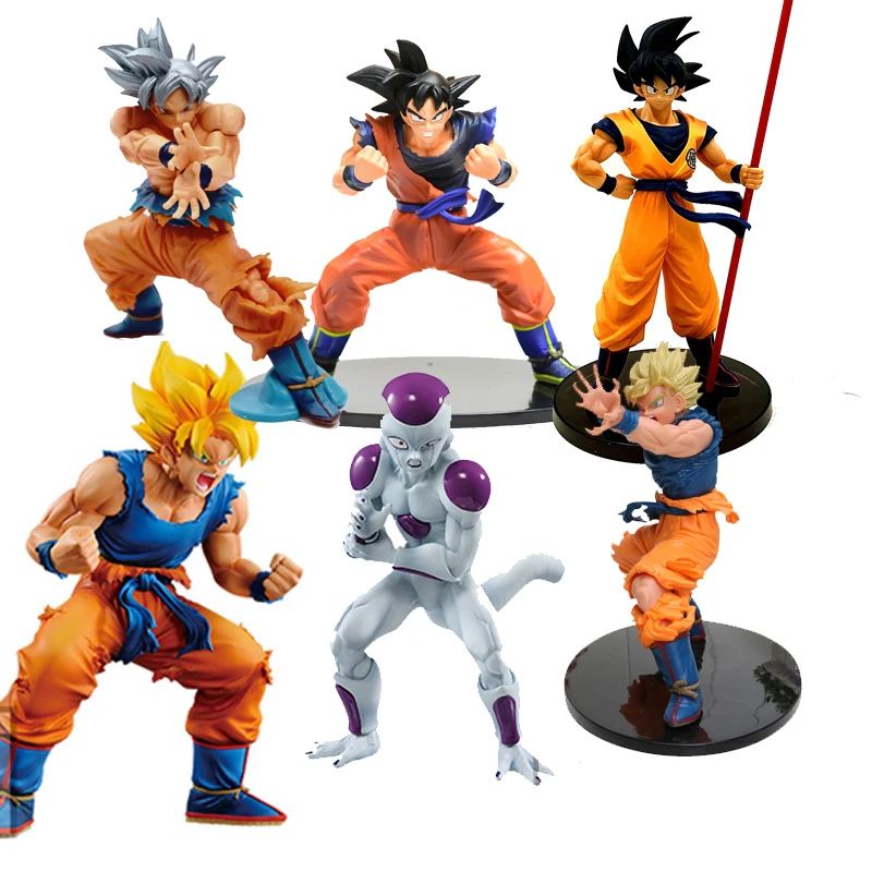 11 21 см Dragon Ball Z Вегета стволы статуэтка Сон Гоку Гохан сотовый Фриза ПВХ фигурки
